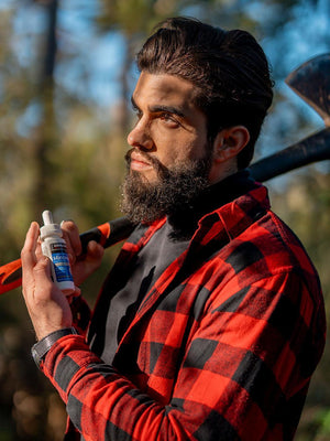 Crescimento Natural da Barba com Minoxidil Kirkland – Estilo Lenhador