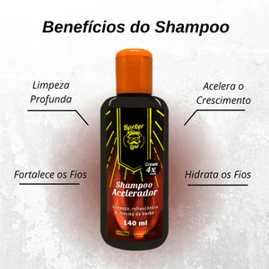 Kit Completo Para Crescimento de Barba - Barber Line - BARBA LENHADOR