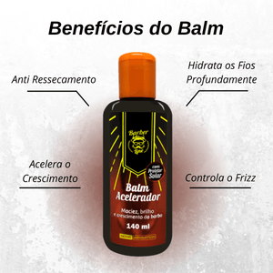 Kit Completo Para Crescimento de Barba - Barber Line - BARBA LENHADOR