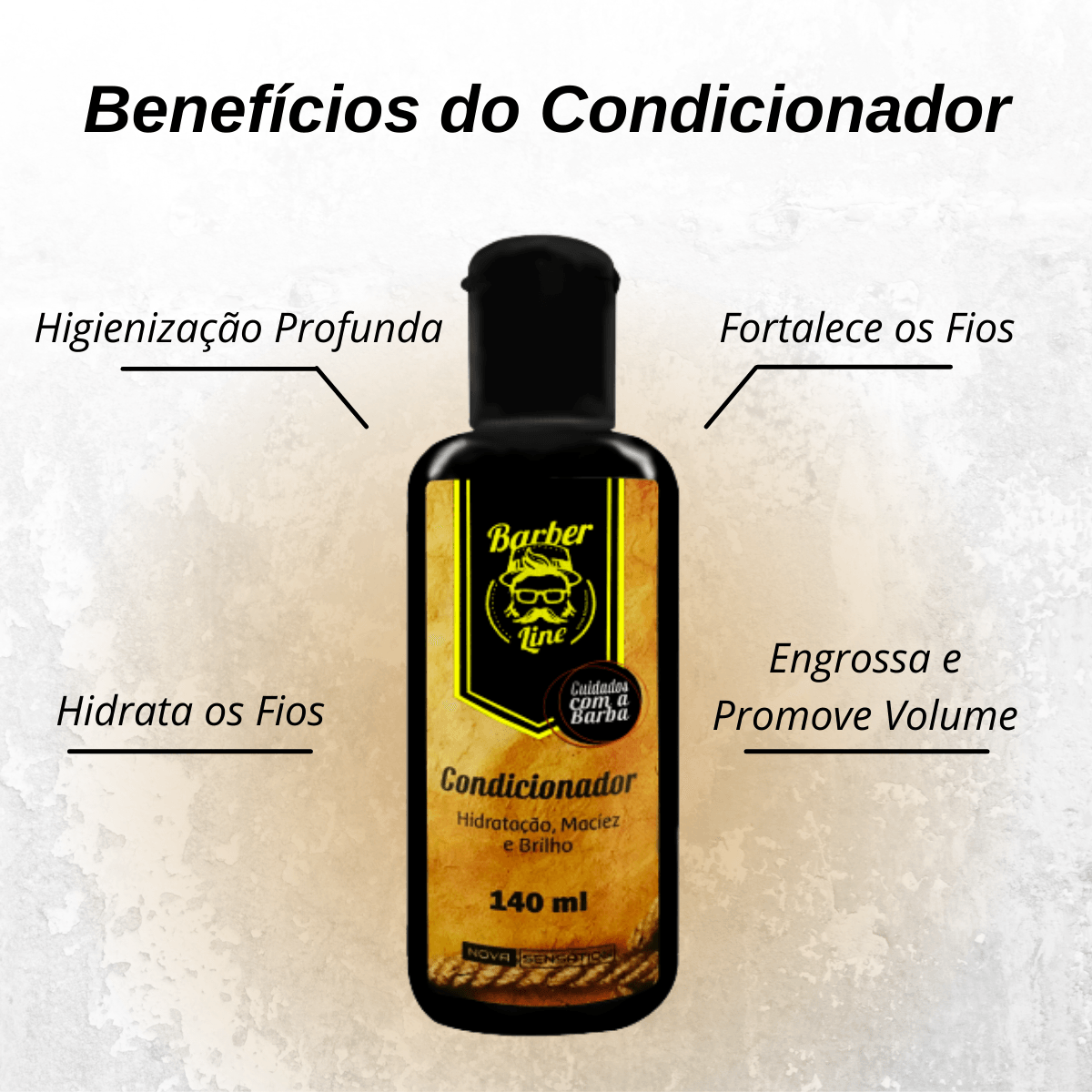 Kit para Cuidado da Barba - Shampoo + Condicionador + Balm + Cera Modeladora + Óleo para Barba - BARBA LENHADOR