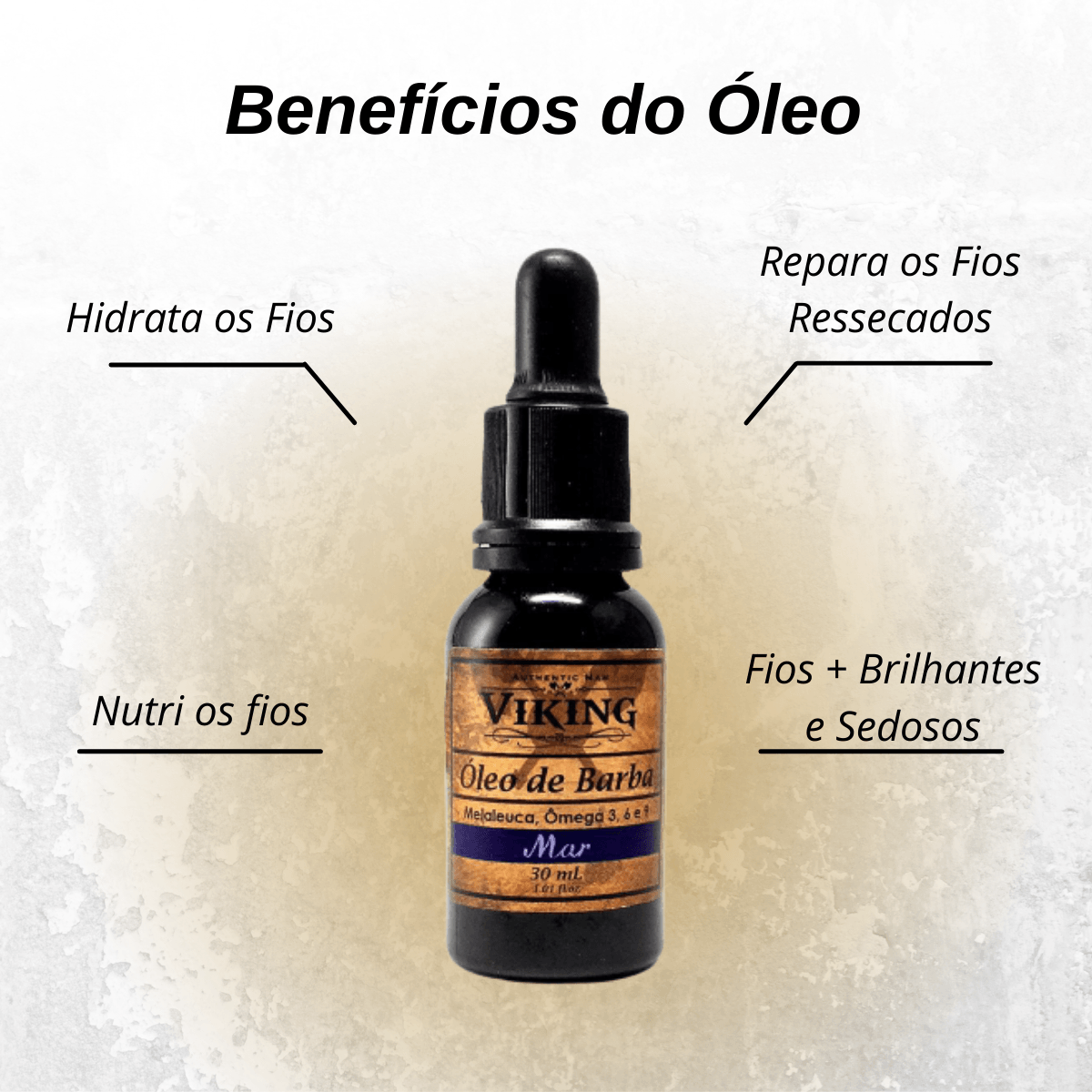 Óleo para Barba - Linha Mar - Viking - BARBA LENHADOR