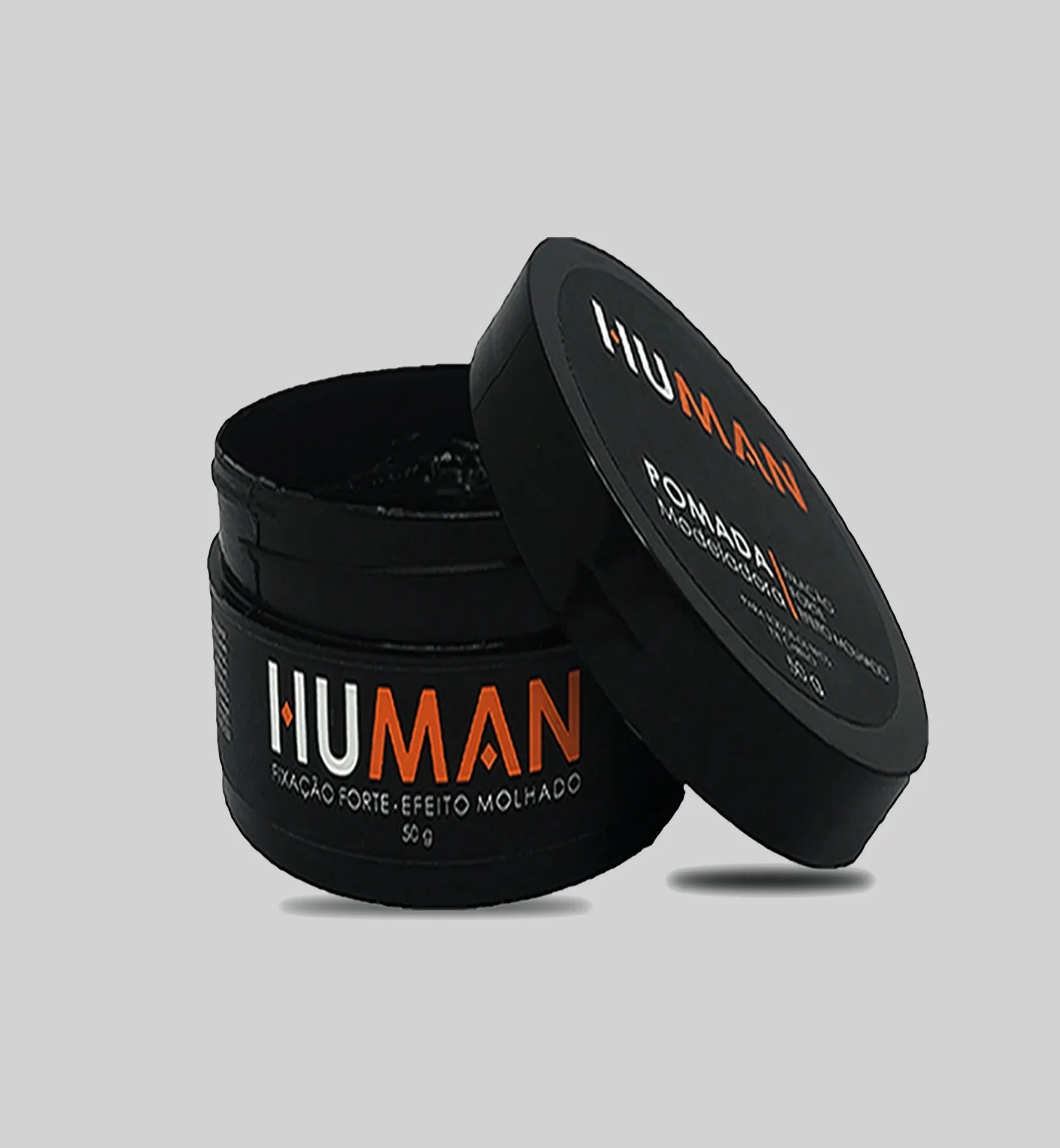 Pomada Modeladora Forte Efeito Molhado Human 50g - BARBA LENHADOR