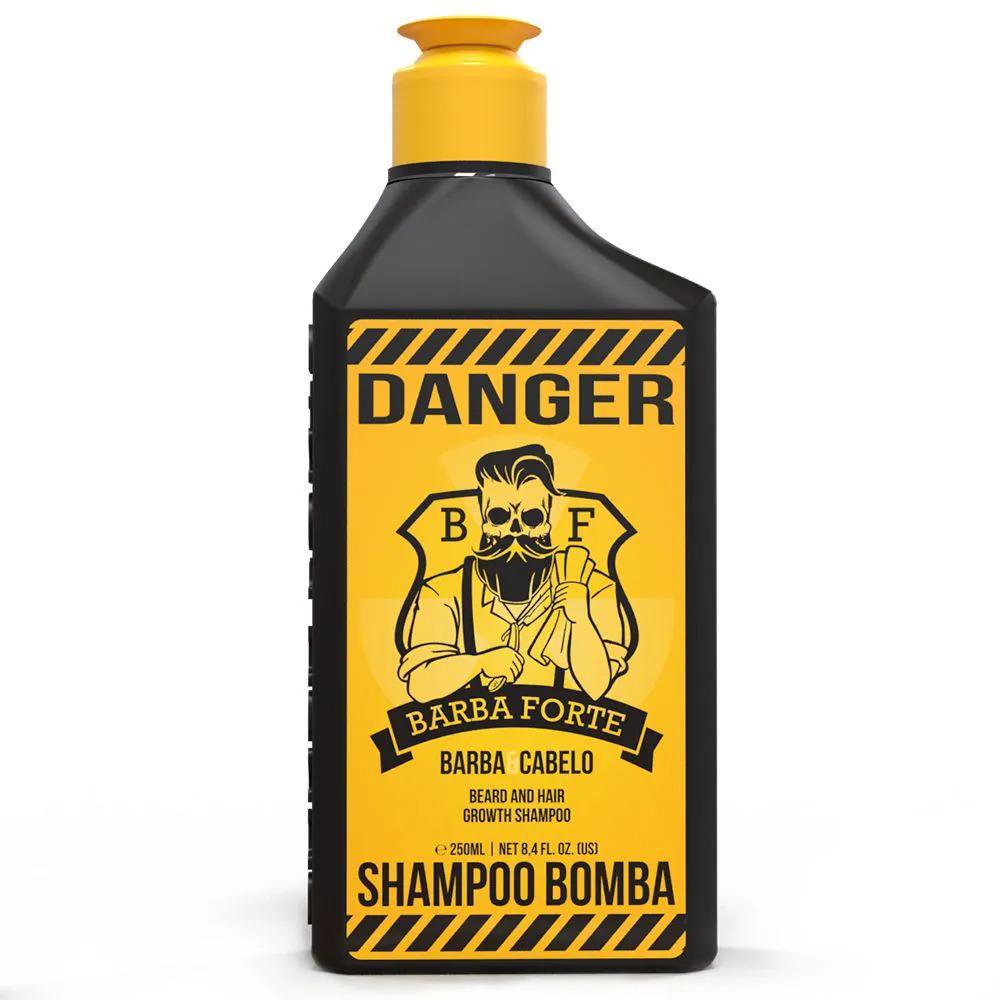 Shampoo Bomba Danger - Barba Forte 250ml - BARBA LENHADOR